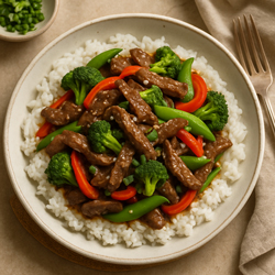 Jet Lag Beef Stir Fry